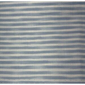 Blue & Blue Striped Cotton Fabric 10" x 42" Clothworks Sewing Crafts